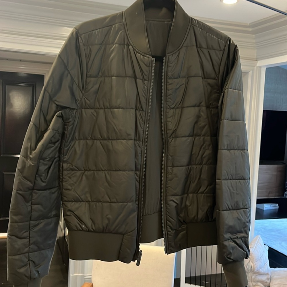 Army green reversible Lululemon jacket